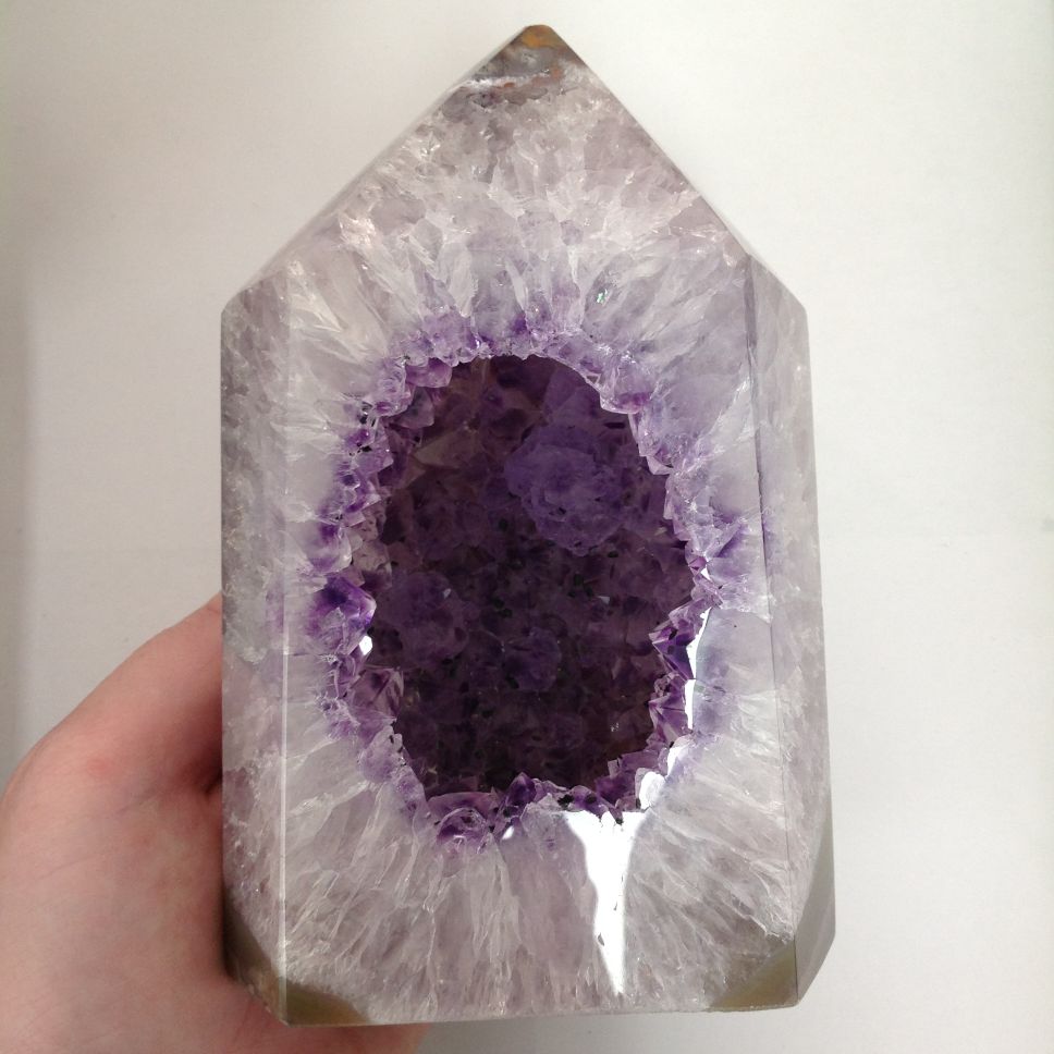 Amethyst Druzy Quartz Point Geode - B Amethyst Druzy Quartz Point Geode - B